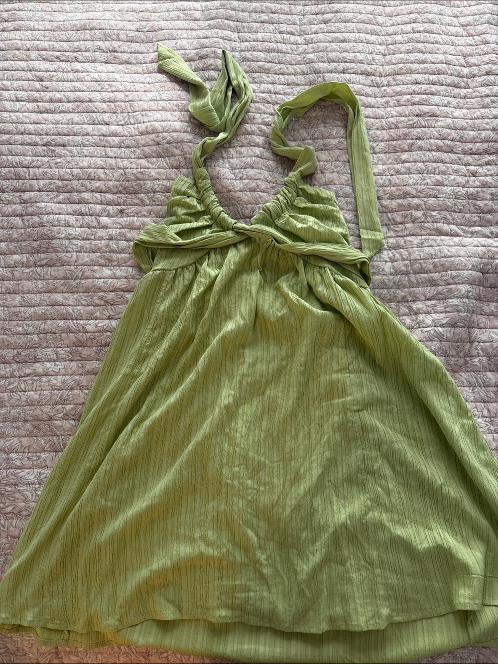 SHEIN Olive Green Mini Dress